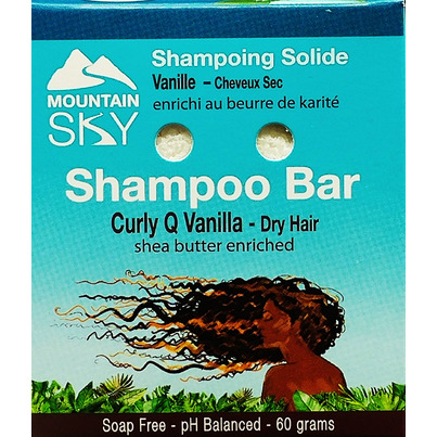 Mountain Sky Curly Q Vanilla Shampoo Bar