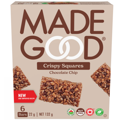 MadeGood Chocolate Chip Crispy Squares