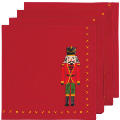 Now Designs Napkins Set Nutcracker