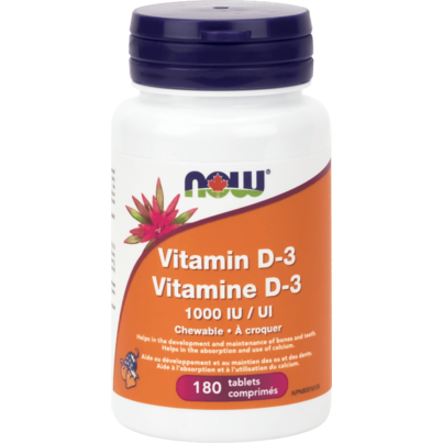 NOW Foods Chewable Vitamin D3 1000 IU