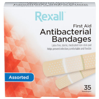 Rexall Antibacterial Bandages