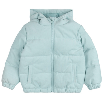 Miles The Label Corduroy Hooded Packable Jacket Cloud Blue