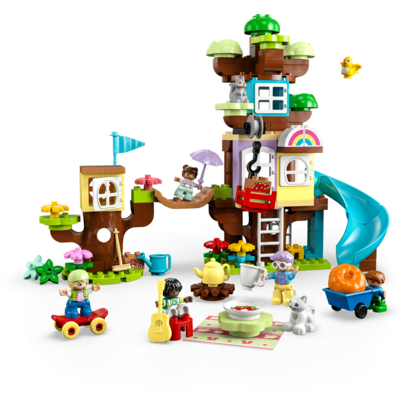 LEGO DUPLO 3-in-1 Tree House Building Toy Set