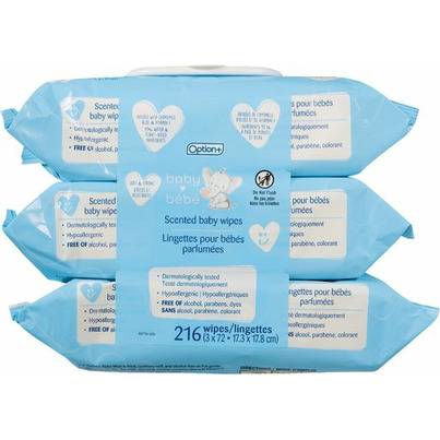 Option+ Scented Baby Wipes