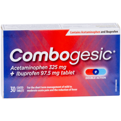 Combogesic Double Action Acetaminophen + Ibuprofen Tablets