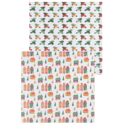 Now Designs Floursack Tea Towels Candy Cane Lane