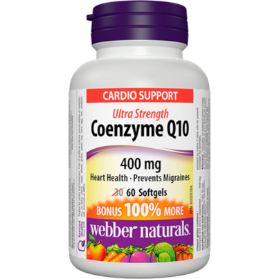 Webber Naturals Coenzyme Q10, Ultra Strength, 400 Mg