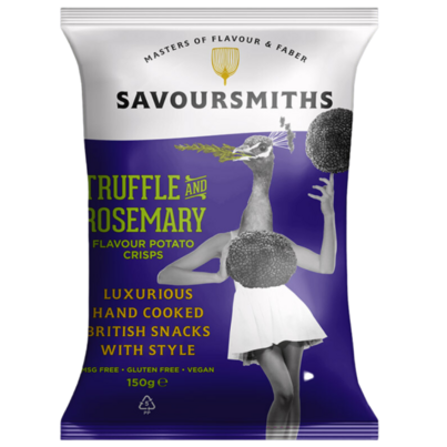 Savoursmiths Potato Crisps Truffle & Rosemary Flavour