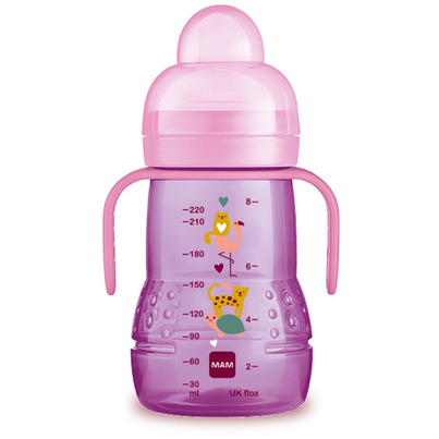 MAM Trainer Bottle With Handles Pink