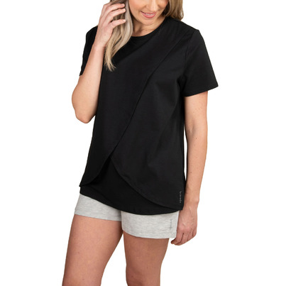Bravado Designs Short Sleeve Nursing Top Black