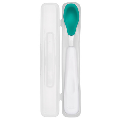 OXO Tot Travel Feeding Spoon With Case Teal