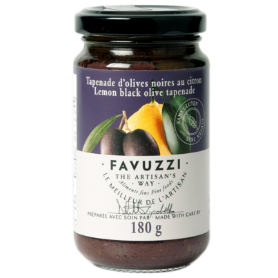 Favuzzi Lemon Black Olive Tapenade