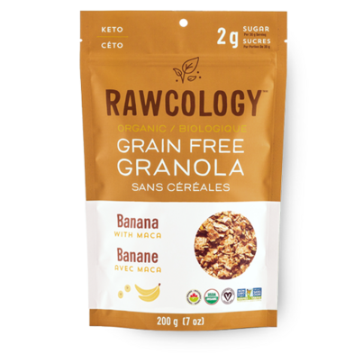 Rawcology Grain Free Granola Banana With Maca