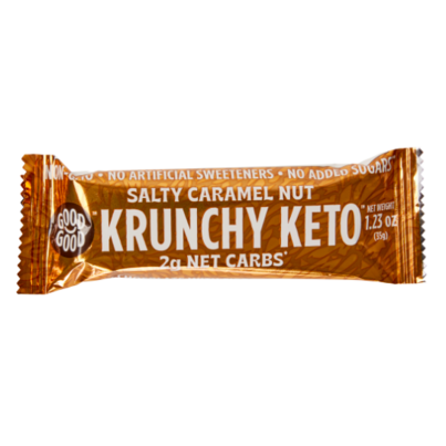Good Good Krunchy Keto Bar Salty Caramel Nut