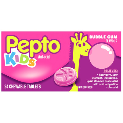 Pepto-Bismol Children Chewable Tablets Bubble Gum