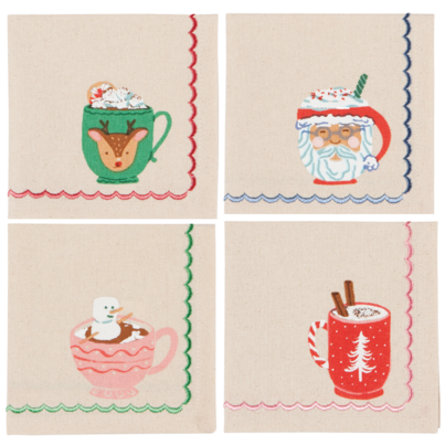 Now Designs Printed Cocktail Napkins Cup Of Cozy