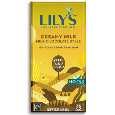 Lily's Sweets Creamy Milk Style Chocolate Bar