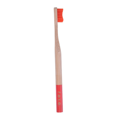 F.e.t.e. Bamboo Toothbrush Red Medium