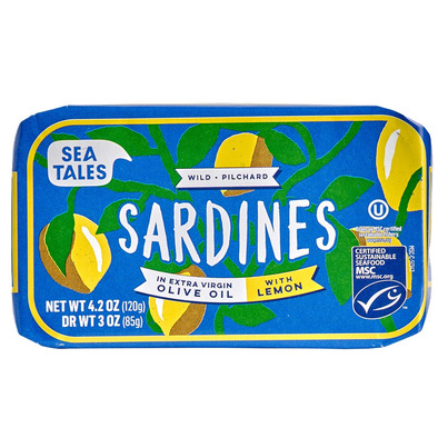 Sea Tales Sardines In Extra Virgin Olive Oil With Lemon