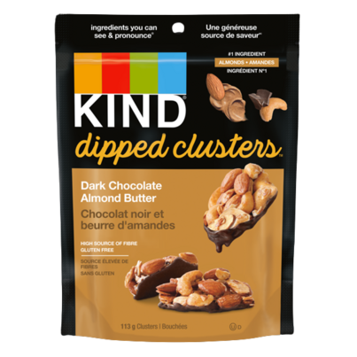 KIND Dipped Clusters Dark Chocolate Almond Butter