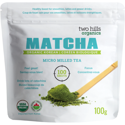 Two Hills Tea Matcha 1st Harvest Green Tea Powder Organic