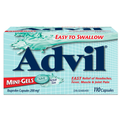 Advil Mini-Gels Ibuprofen 200mg 110 Capsules