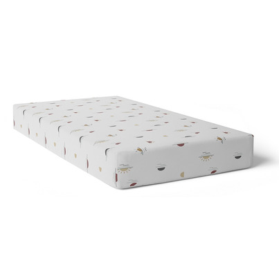 Kushies Percale Crib Sheet Sun