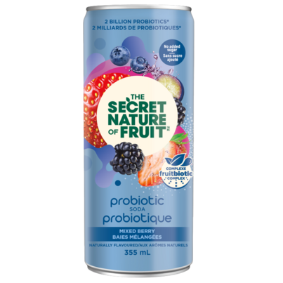 The Secret Nature Of Fruit Probiotic Soda Mixed Berry