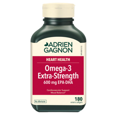 Adrien Gagnon Heart Health Omega-3 Extra-Strength 600mg EPA-DHA