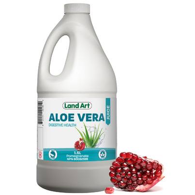 Land Art Aloe Vera Pure Juice Pomegranate