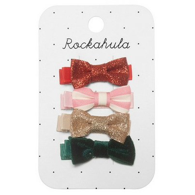 Rockahula Kids Jolly Christmas Mini Bow Clips