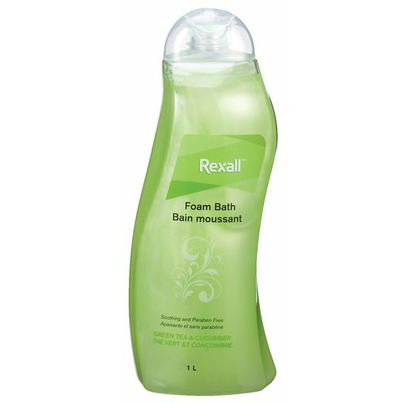 Rexall Foam Bath Green Tea & Cucumber Soap