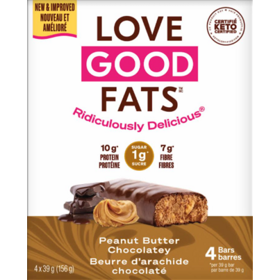 Love Good Fats Peanut Butter Chocolatey Bars