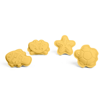 Bigjigs Toys Character Sand Moulds Honey Yellow