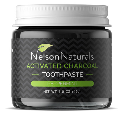 Nelson Naturals Activated Charcoal Toothpaste Peppermint