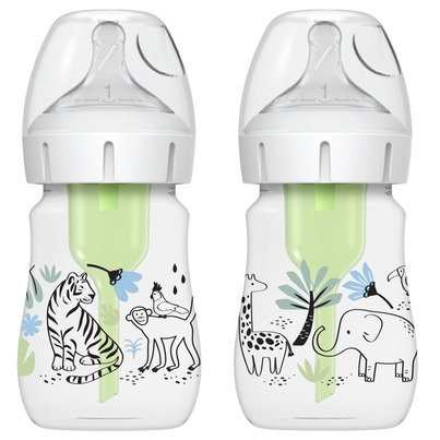 Dr. Brown's Options+ Wide Neck Anti-Colic Bottles Pack Jungle
