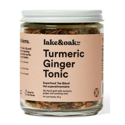 Lake & Oak Tea Co. Turmeric Ginger Tonic Superfood Tea Blend
