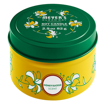Mrs. Meyer's Clean Day Tin Candle Honeysuckle