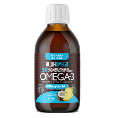 AquaOmega High EPA Omega-3 Fish Oil Tropical