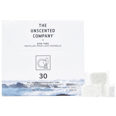 The Unscented Company Eco-designed Dish Tabs Unscented