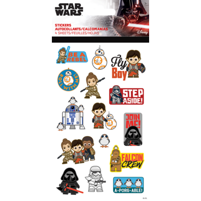 Trends Star Wars Sticker Fun 4 Sheet Stickers