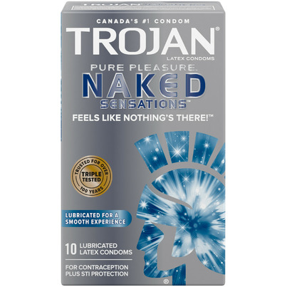 Trojan Naked Sensations Pure Pleasure Lubricated Latex Condoms