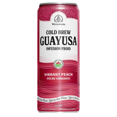 Waisamama Cold Brew Guayusa - Vibrant Peach