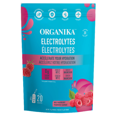 Organika Electrolytes Wild Raspberry Sachets