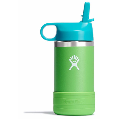 Hydro Flask Kids Wide Mouth Straw Cap And Boot Grass