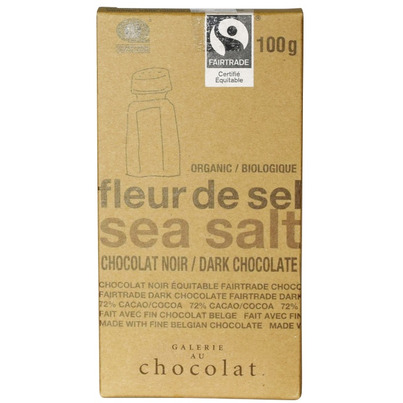 Galerie Au Chocolat Sea Salt Dark Chocolate Bar