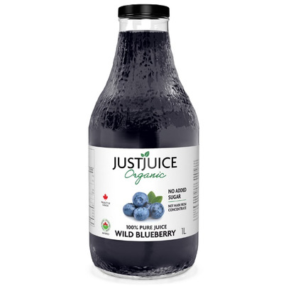 Just Juice 100% Pure Organic Wild Blueberry Juice