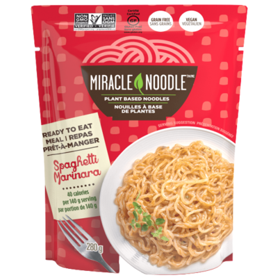 Miracle Noodle Spaghetti With Marinara Sauce Ready To Eat Meal