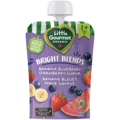 Little Gourmet Bright Blends Banana Blueberry Strawberry Guava