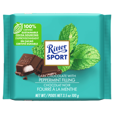 Ritter Sport Dark Chocolate Peppermint Square